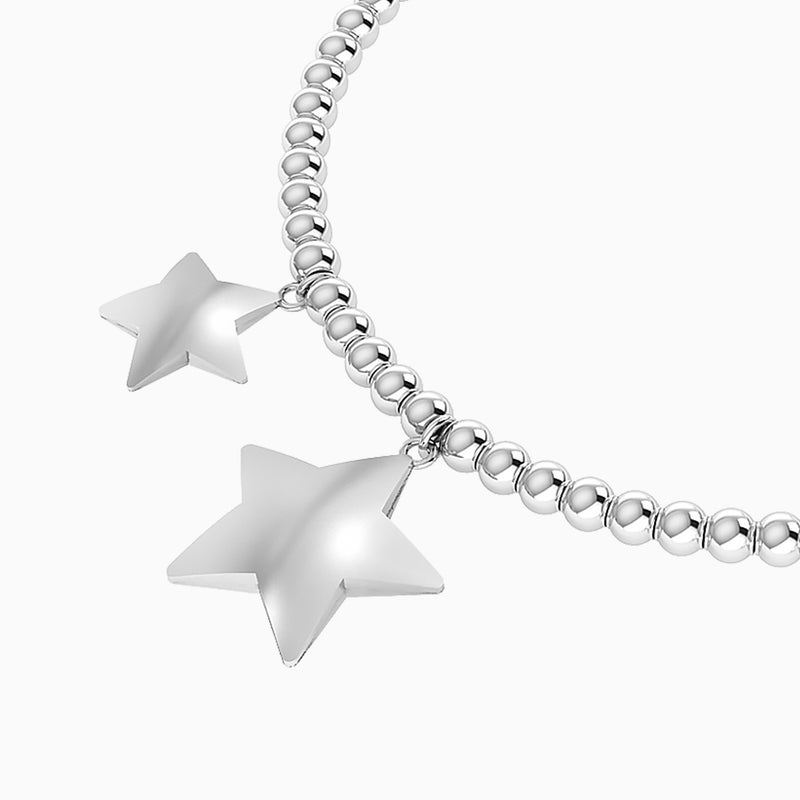 Waves by L'azurde Stars Charm Bracelet In Silver - Image 4